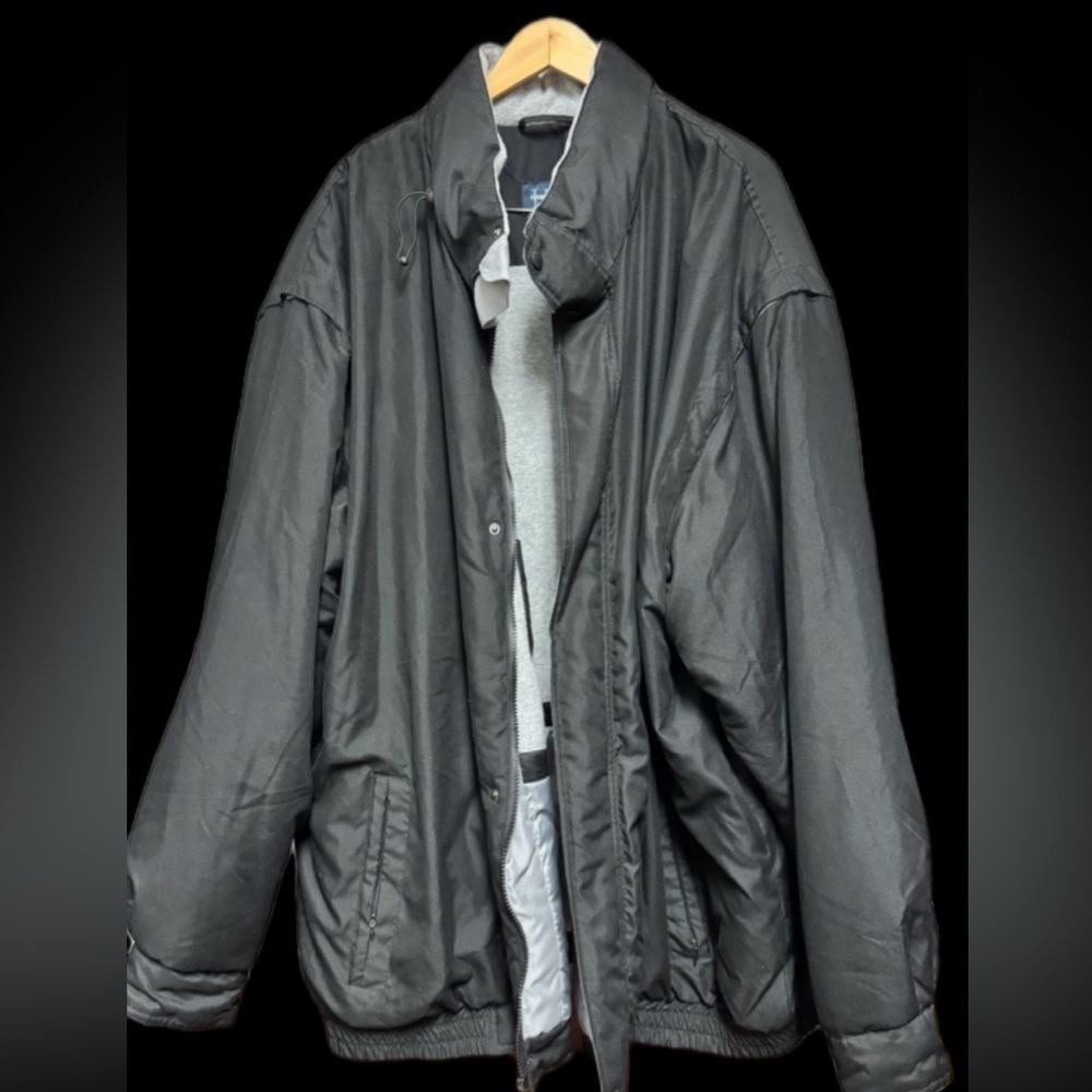 DXL Harbor Bay 5XL black men’s jacket. Big & Tall